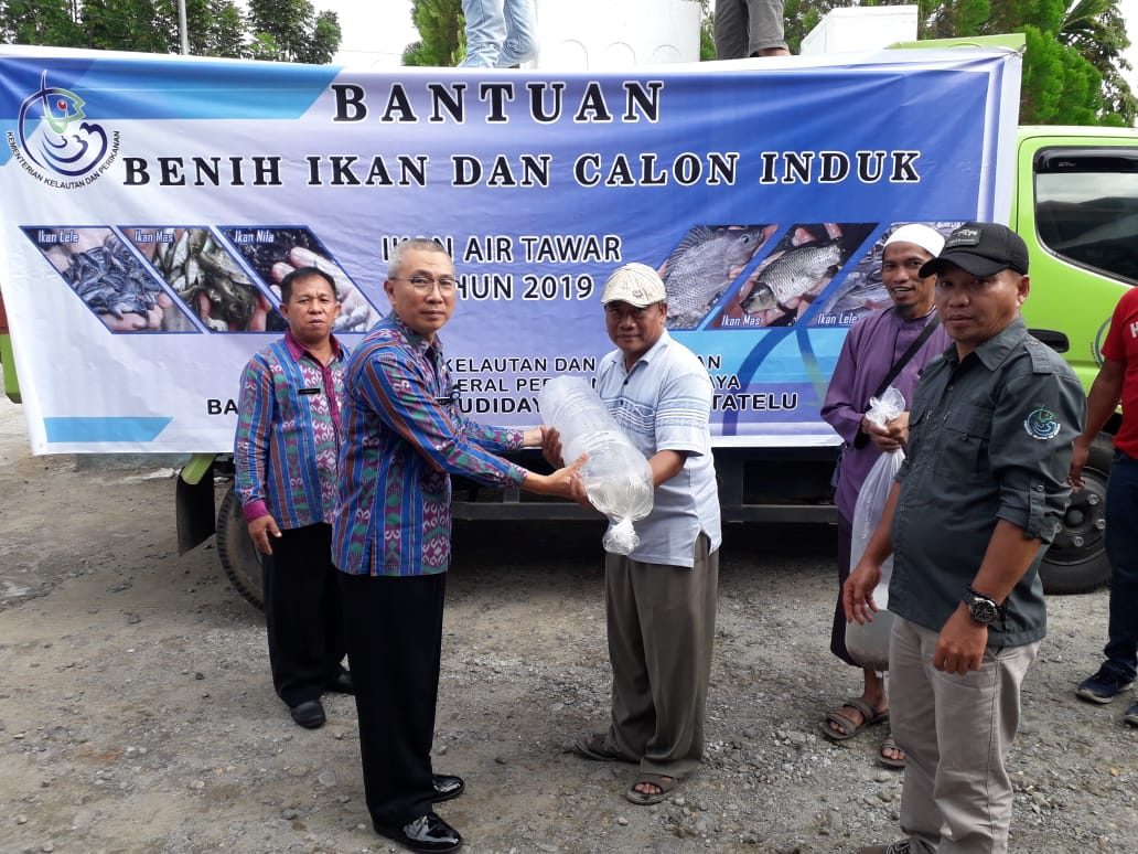 BPBAT Tatelu Menyalurkan Bantuan Benih Ikan Kepada 18 Pokdakan Kotamobagu
